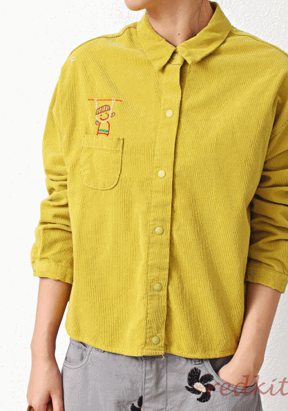 Bad boy embroidery golden shirt-3 colors