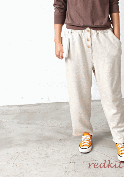 Jjurimyeon Button Pants-3 Colors