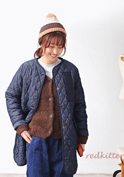 Mame Vintage Padded Coat-2 Colors