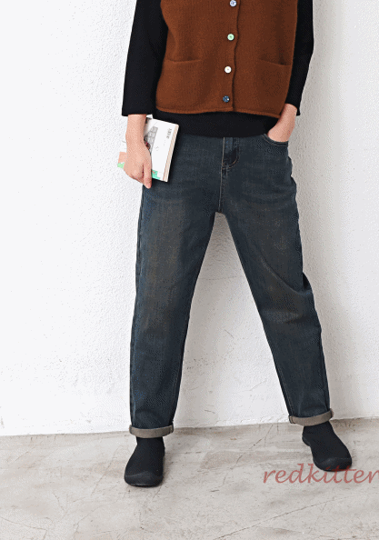 Soft stitch folding jeans - great elasticity