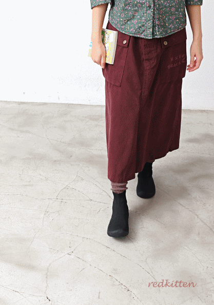 Pocket Vintage Skirt-3 Colors