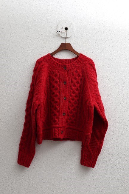 Twisted knit cardigan-2 Colors