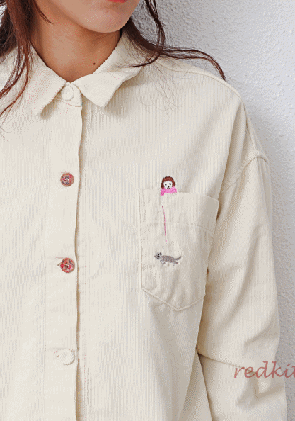 Golden embroidery blouse-3 colors