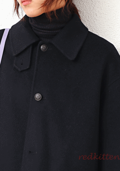 Sale-Handmade Coat-Black 268200-->198000