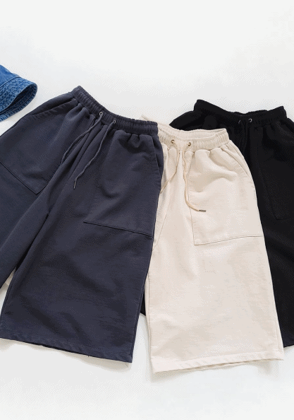 Washingmyeonjjuri three-quarter pants-3 Colors