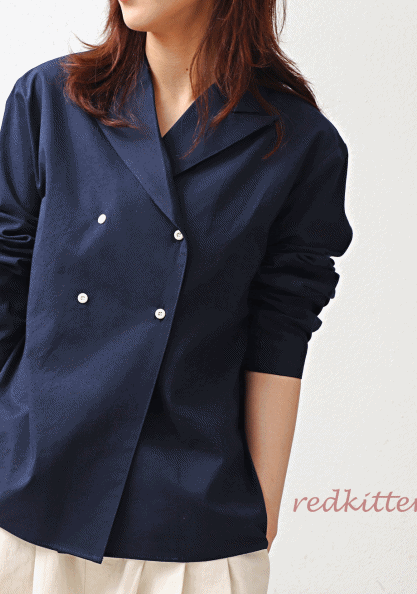 Tailored Double Blouse-2Color