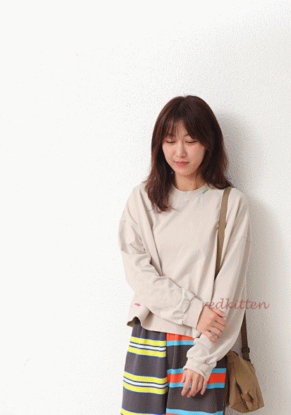 Embroidered Wide Tee - 3 Colors