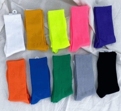 Ribbed street socks - 2 pairs set