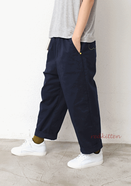 Scallop spandex pants-3 Colors