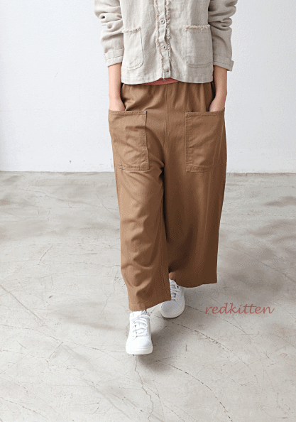 Rayon overall pants-3 Colors
