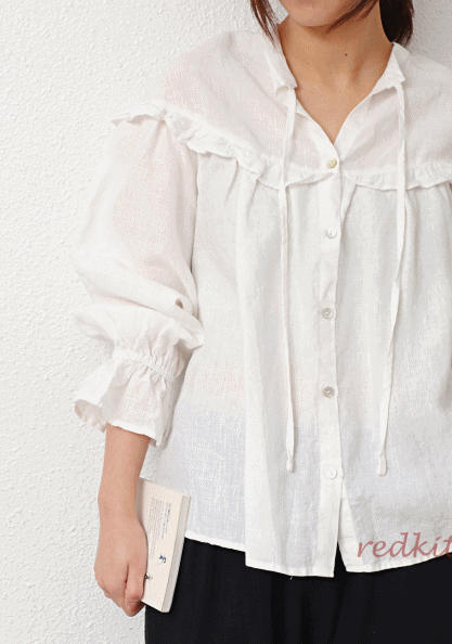 Cape string blouse-3 Colors