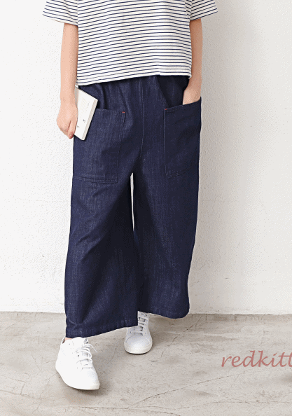 Rayon overall pants-3 Colors