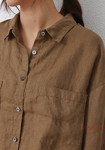 Double Pocket Linen Shirt - 4 Colors