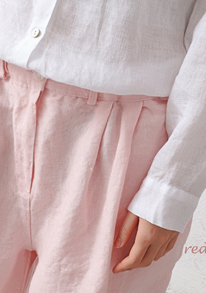 Blair pleated linen pants-2 Colors
