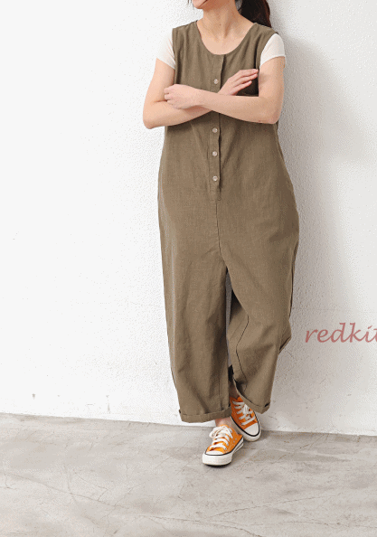 Linen Jumpsuit-2 Colors