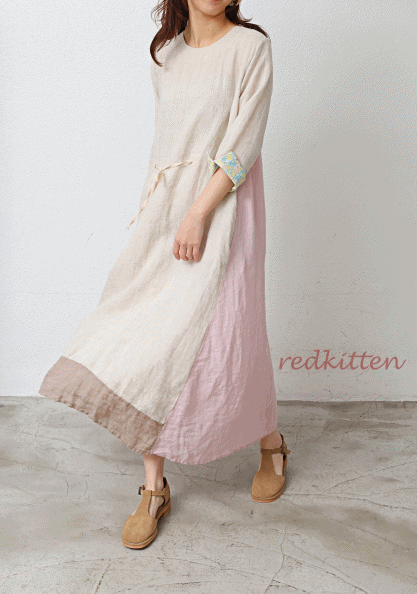 Linen Sand Dress-2 Colors