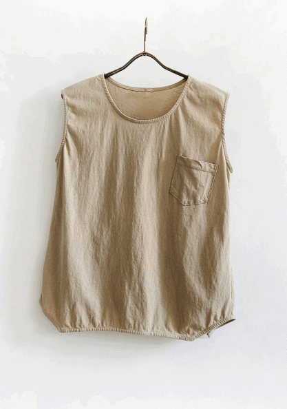 Soft round pocket tank top - 7 Colors