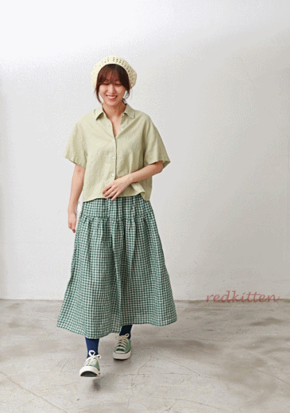 Lore Check Skirt-2Color