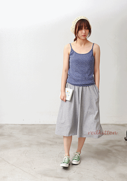 Thin and soft cotton skirt - 5 colors
