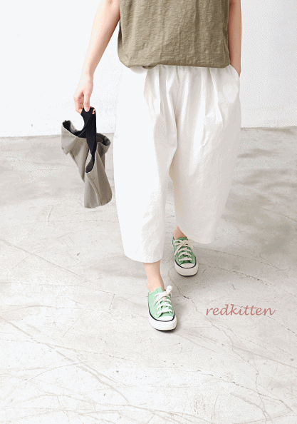 Baggy three-button pants-3 colors