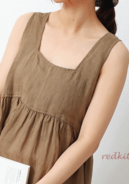 Linen Ray Dress-2Color